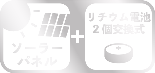 ソーラーパネル＋リチウム電池2個交換式