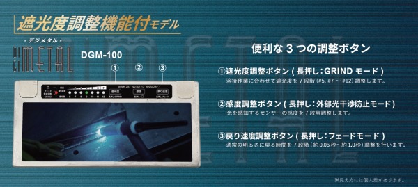 便利な3つの調整ボタン